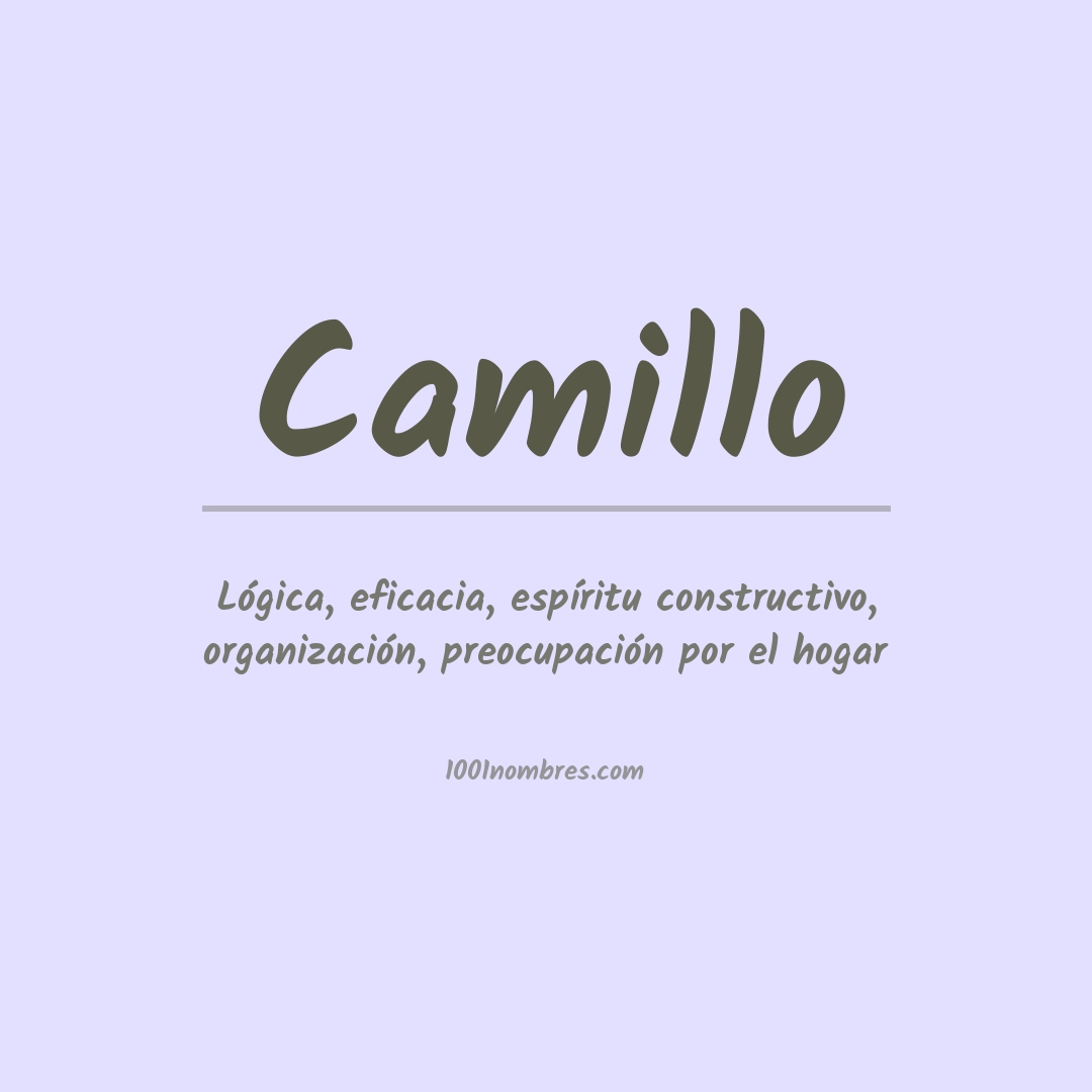 Significado del nombre Camillo