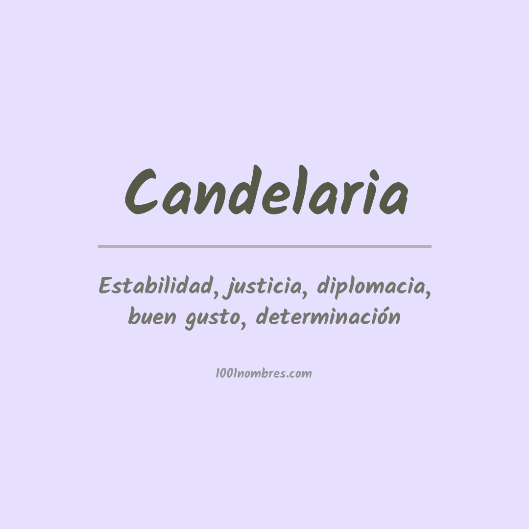 Significado del nombre Candelaria