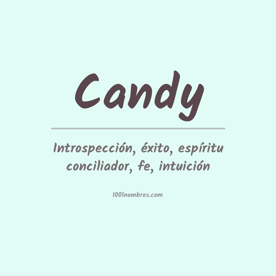 Significado del nombre Candy