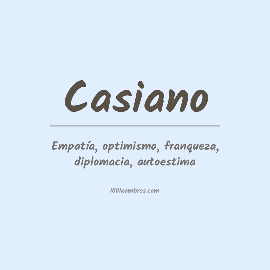 Significado del nombre Casiano