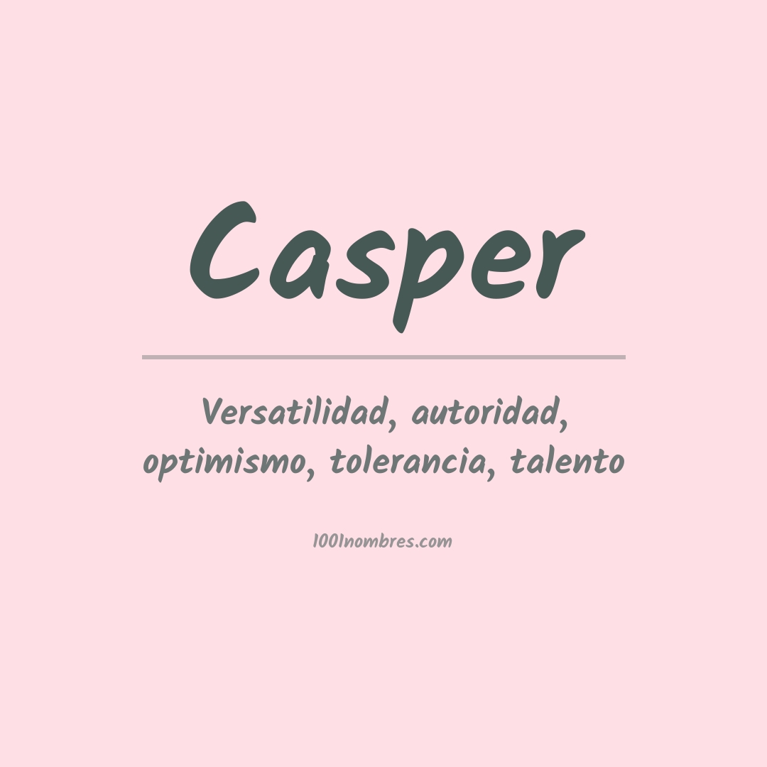 Significado del nombre Casper