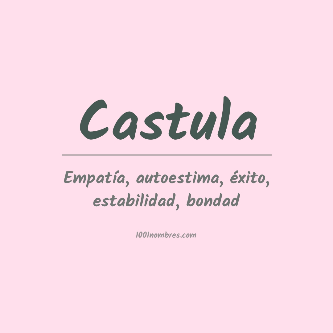 Significado del nombre Castula Significado del nombre Castula