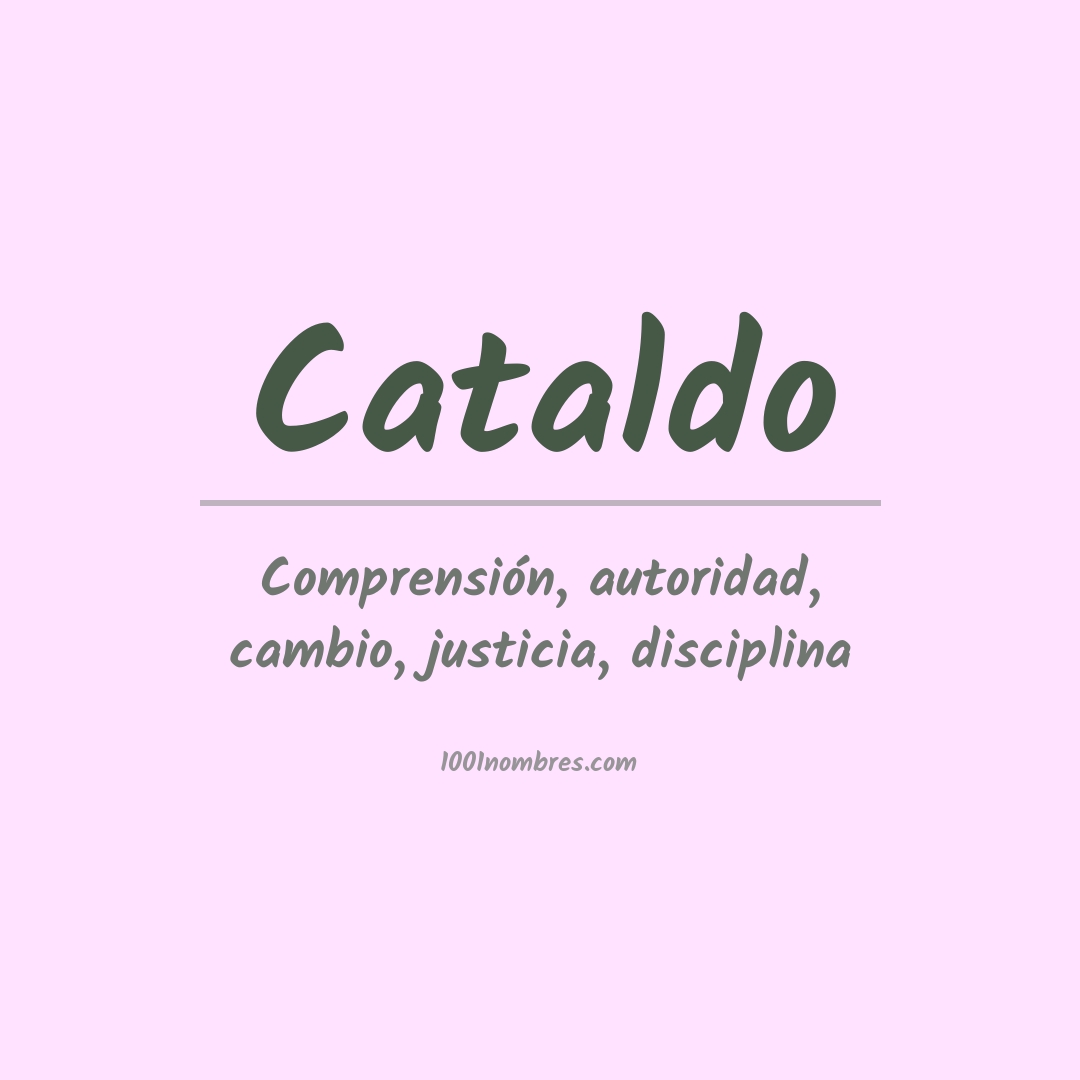 Significado del nombre Cataldo