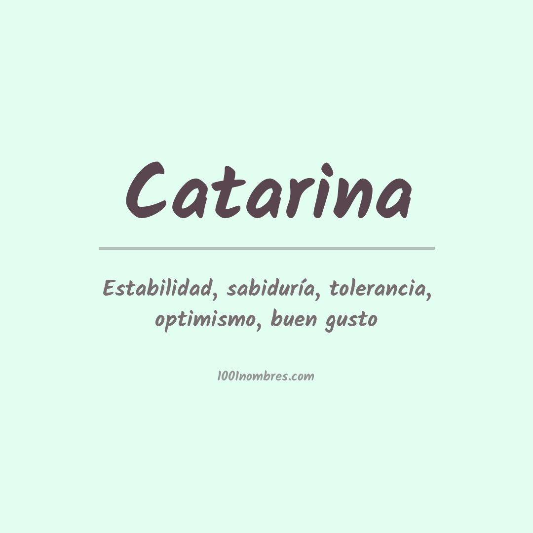 Significado del nombre Catarina