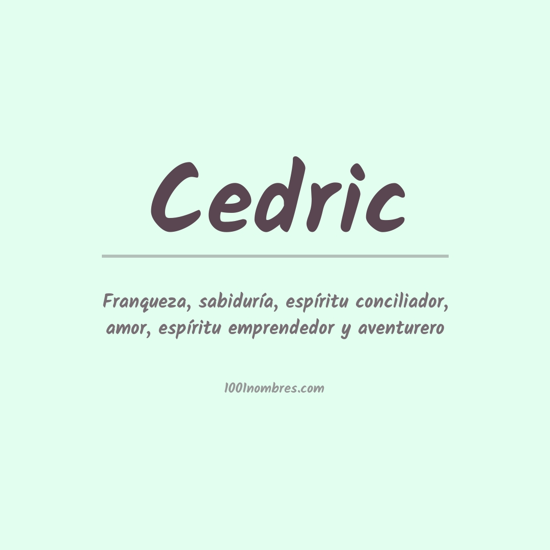 Significado del nombre Cedric