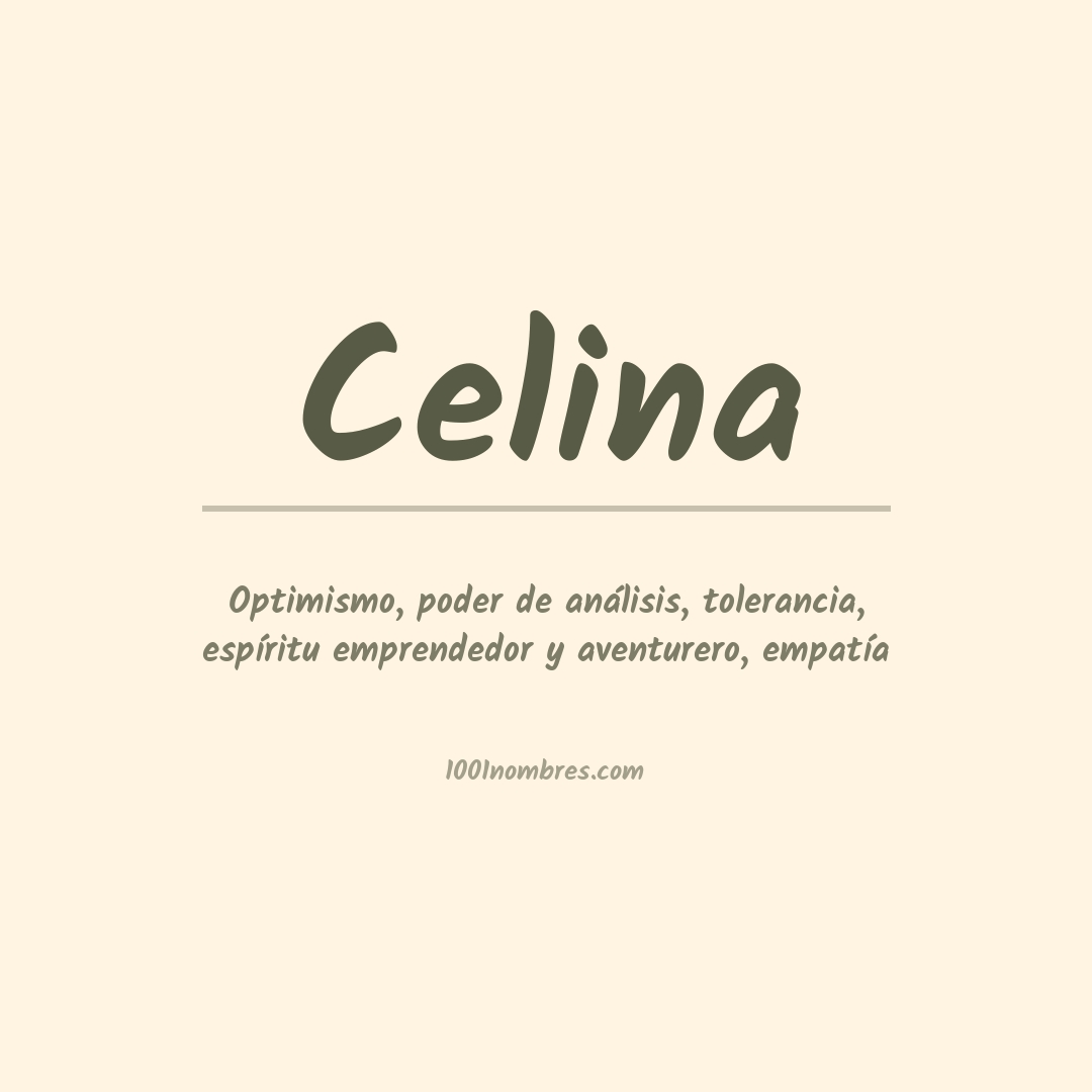 Significado del nombre Celina