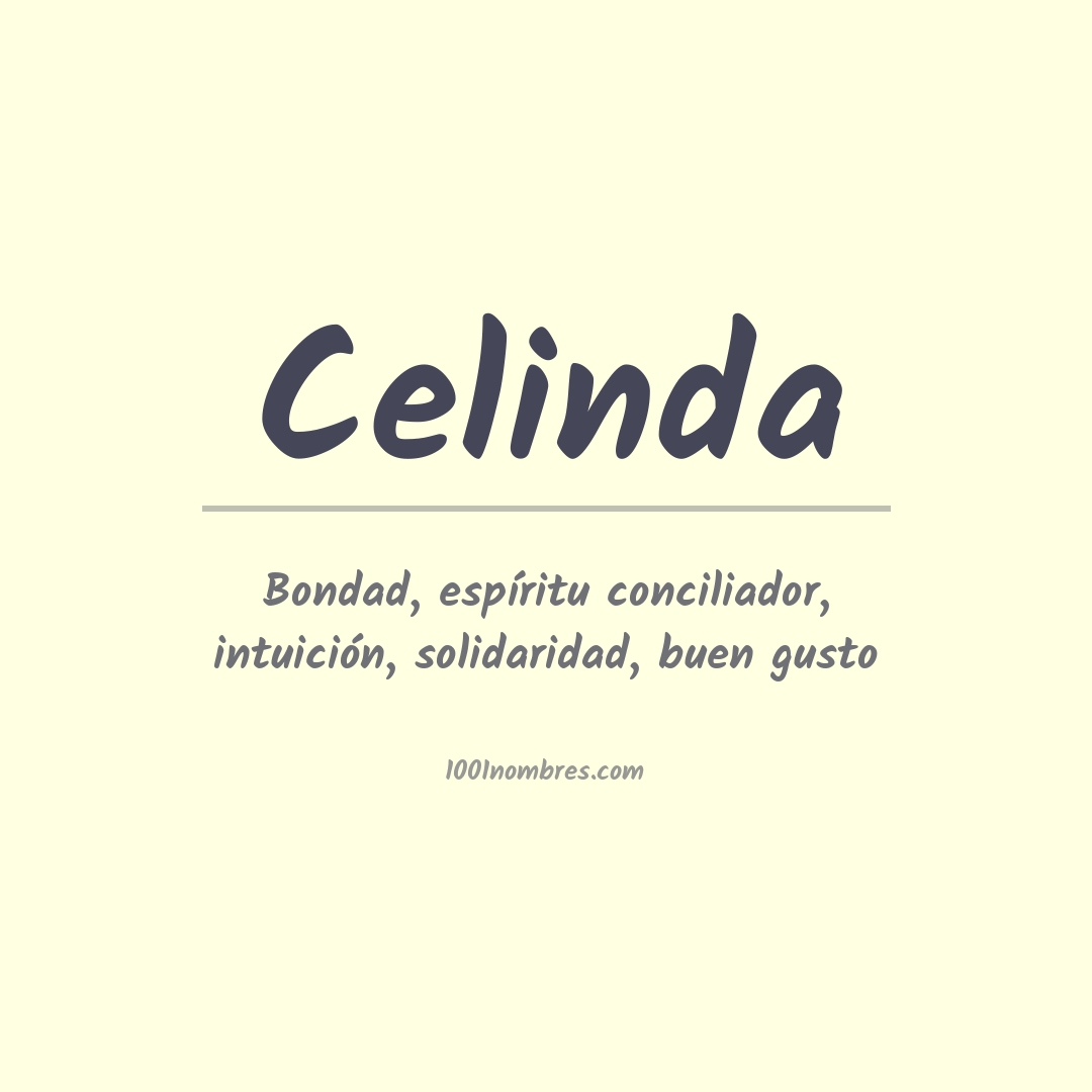 Significado del nombre Celinda