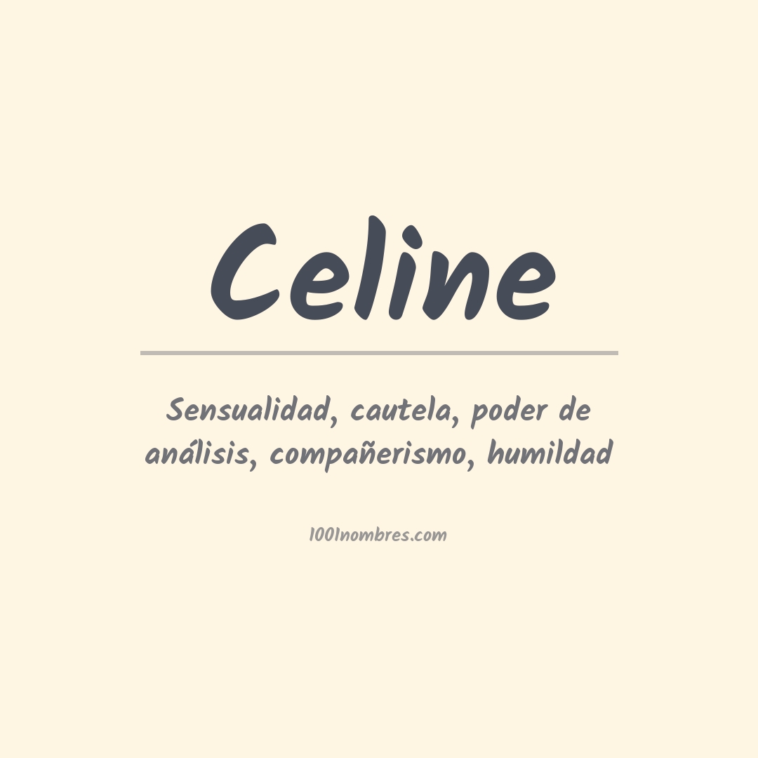 Significado del nombre Celine