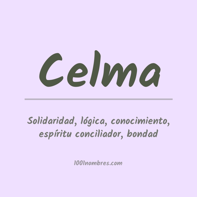 Significado del nombre Celma