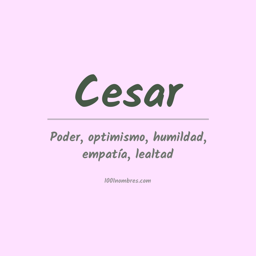Significado del nombre Cesar