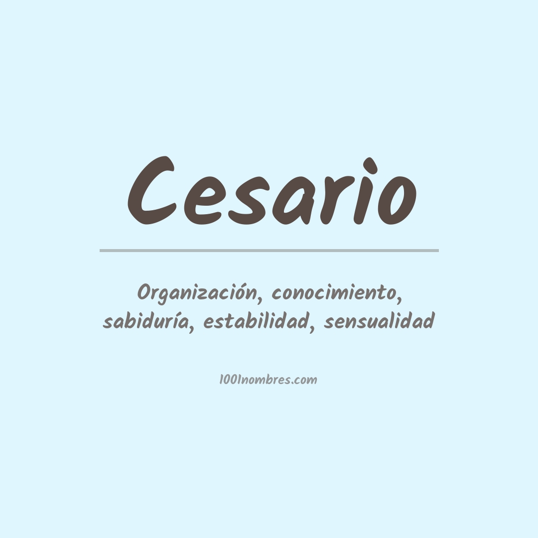 Significado del nombre Cesario