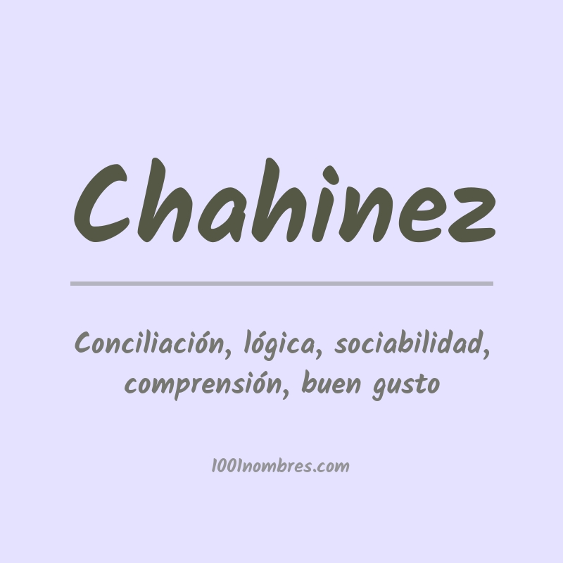 Significado del nombre Chahinez Significado del nombre Chahinez