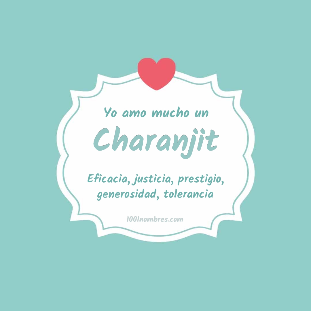 Yo amo mucho Charanjit