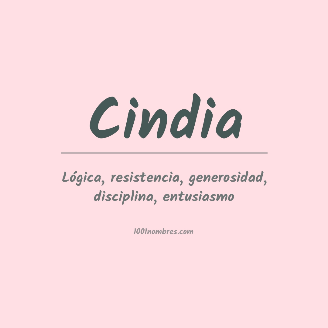 Significado del nombre Cindia Significado del nombre Cindia
