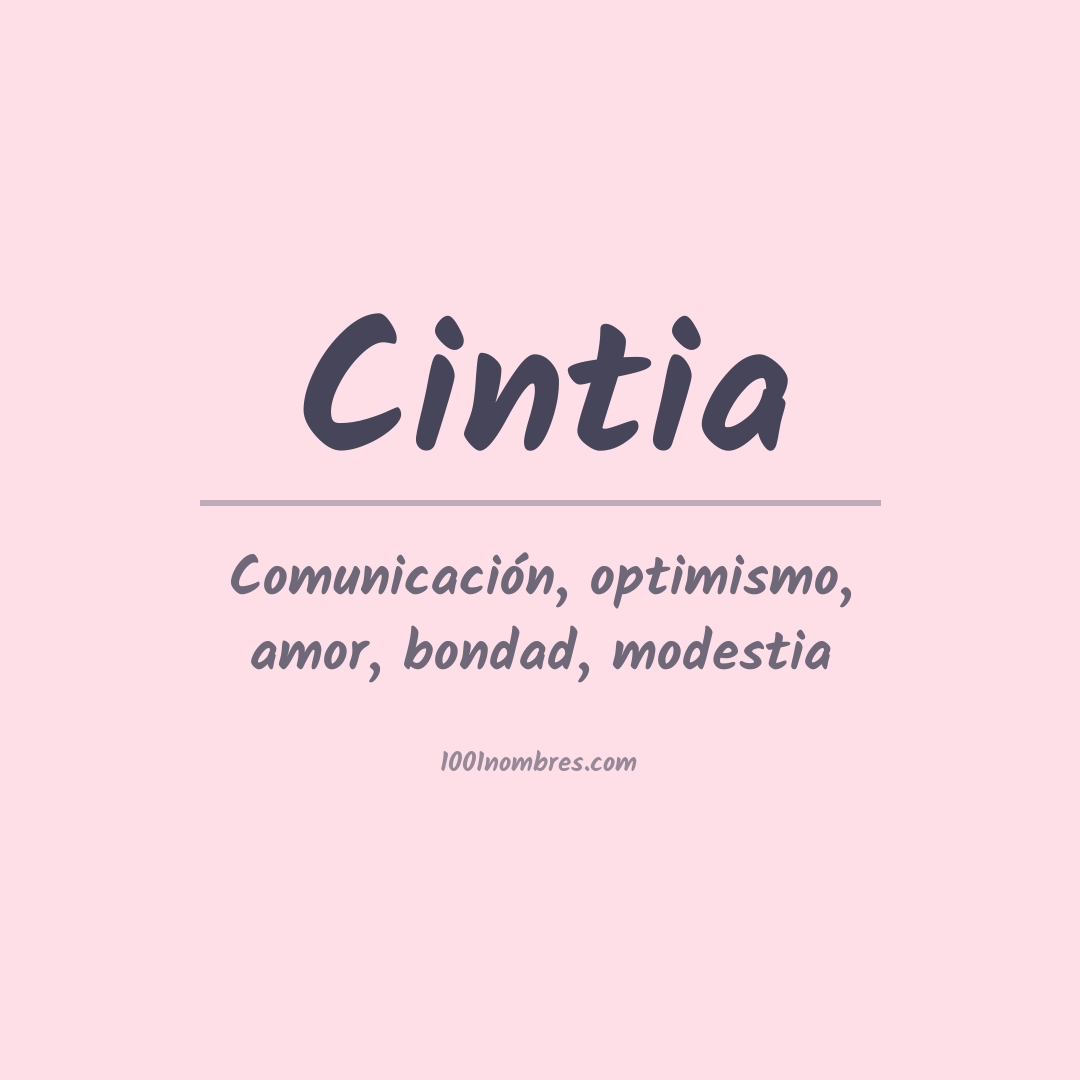 Significado del nombre Cintia