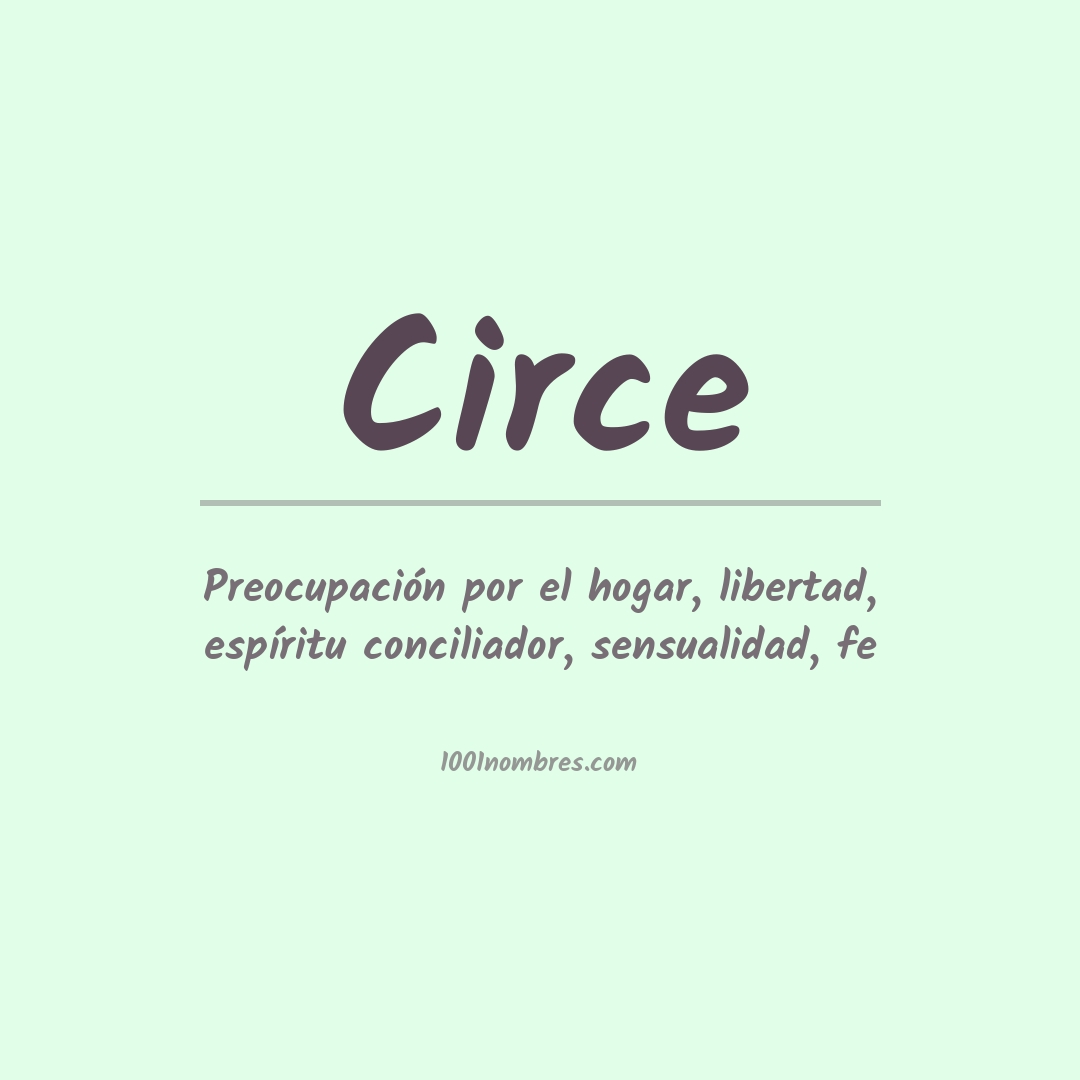 Significado del nombre Circe