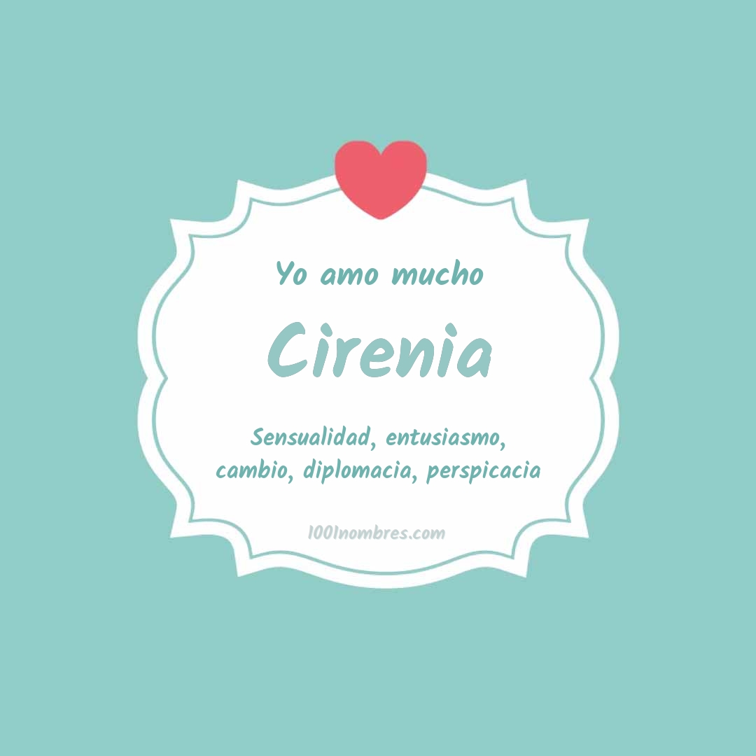 Yo amo mucho Cirenia Yo amo mucho Cirenia