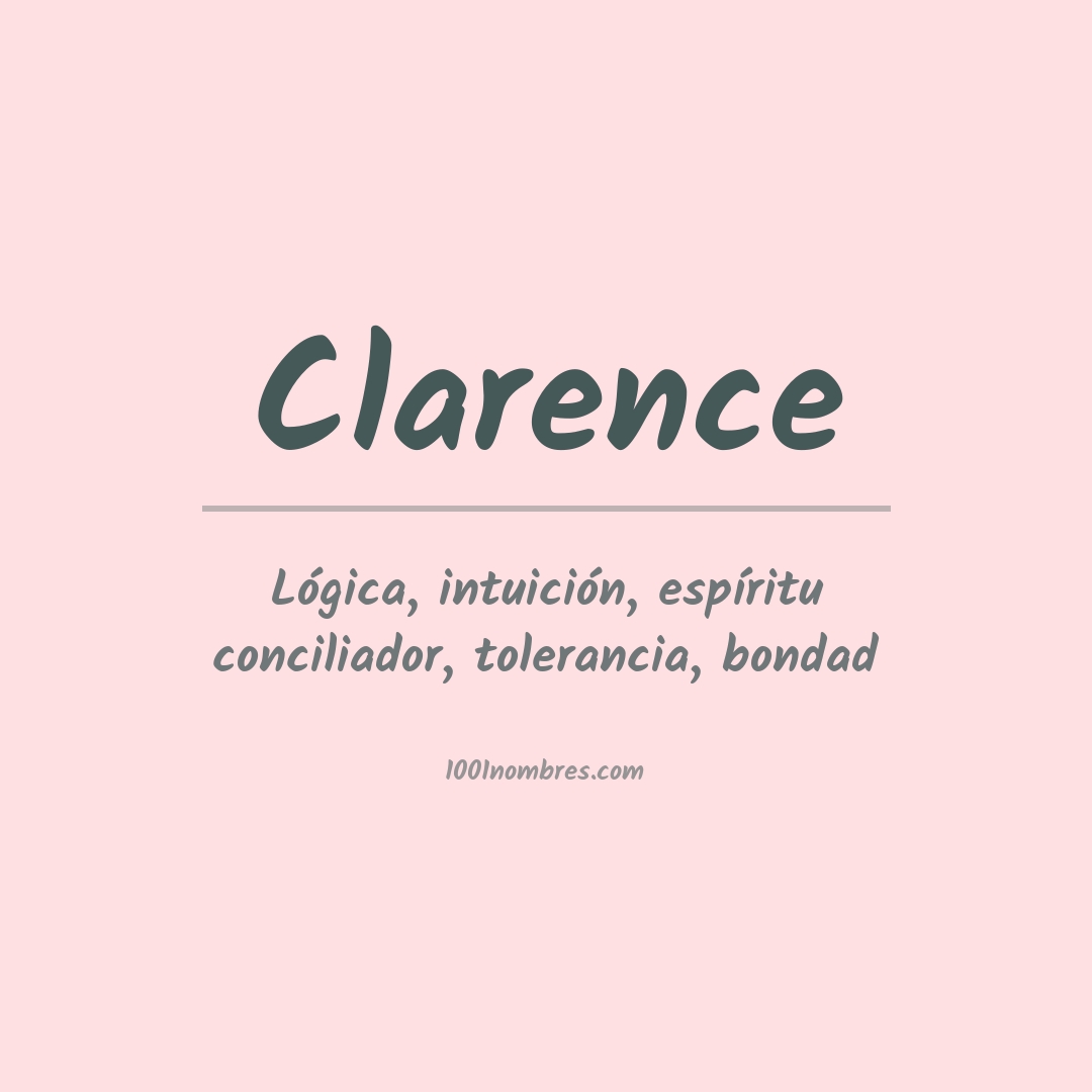 Significado del nombre Clarence