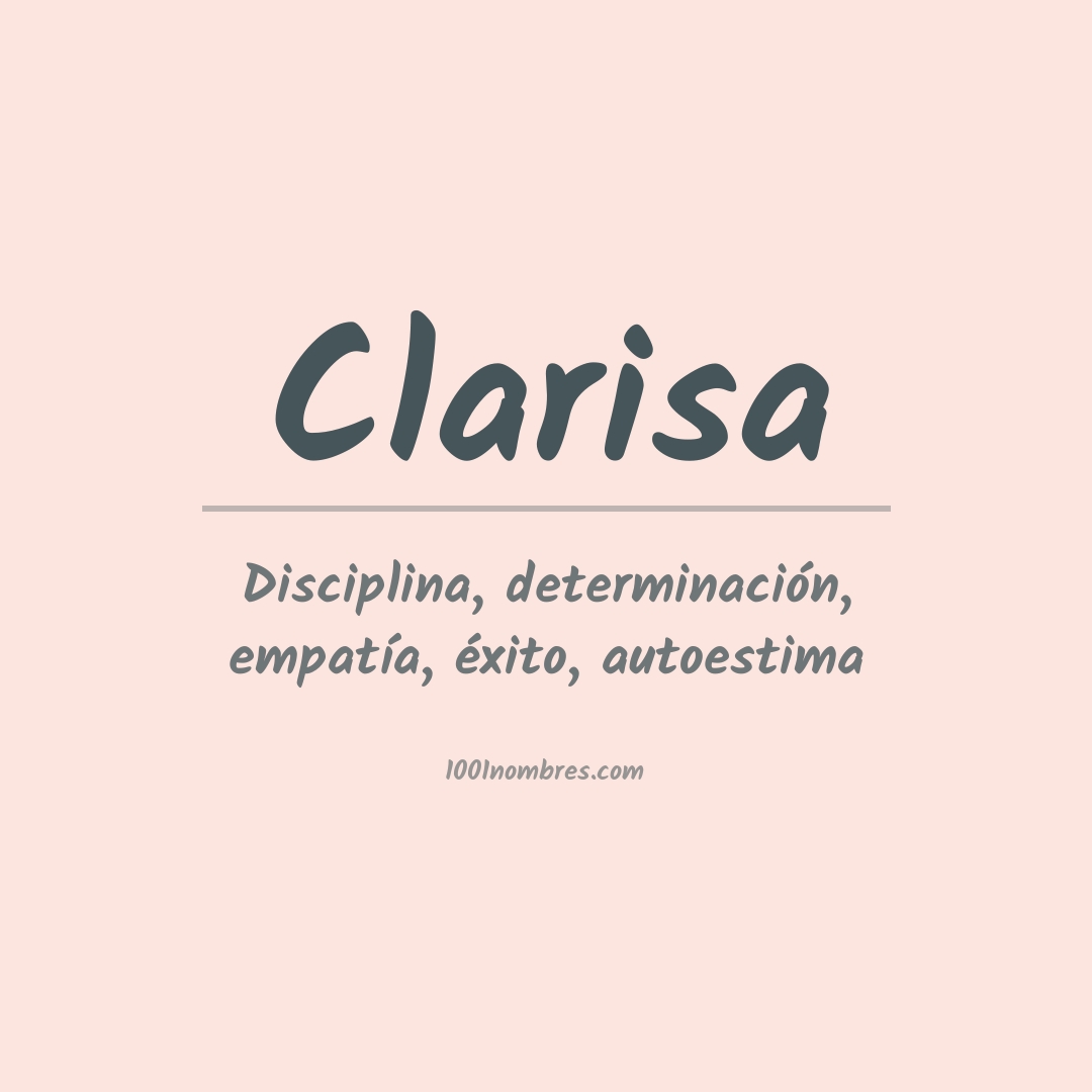 Significado del nombre Clarisa