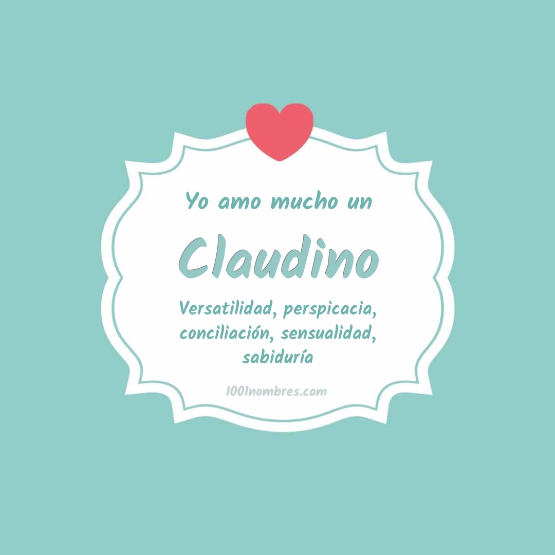 Yo amo mucho Claudino
