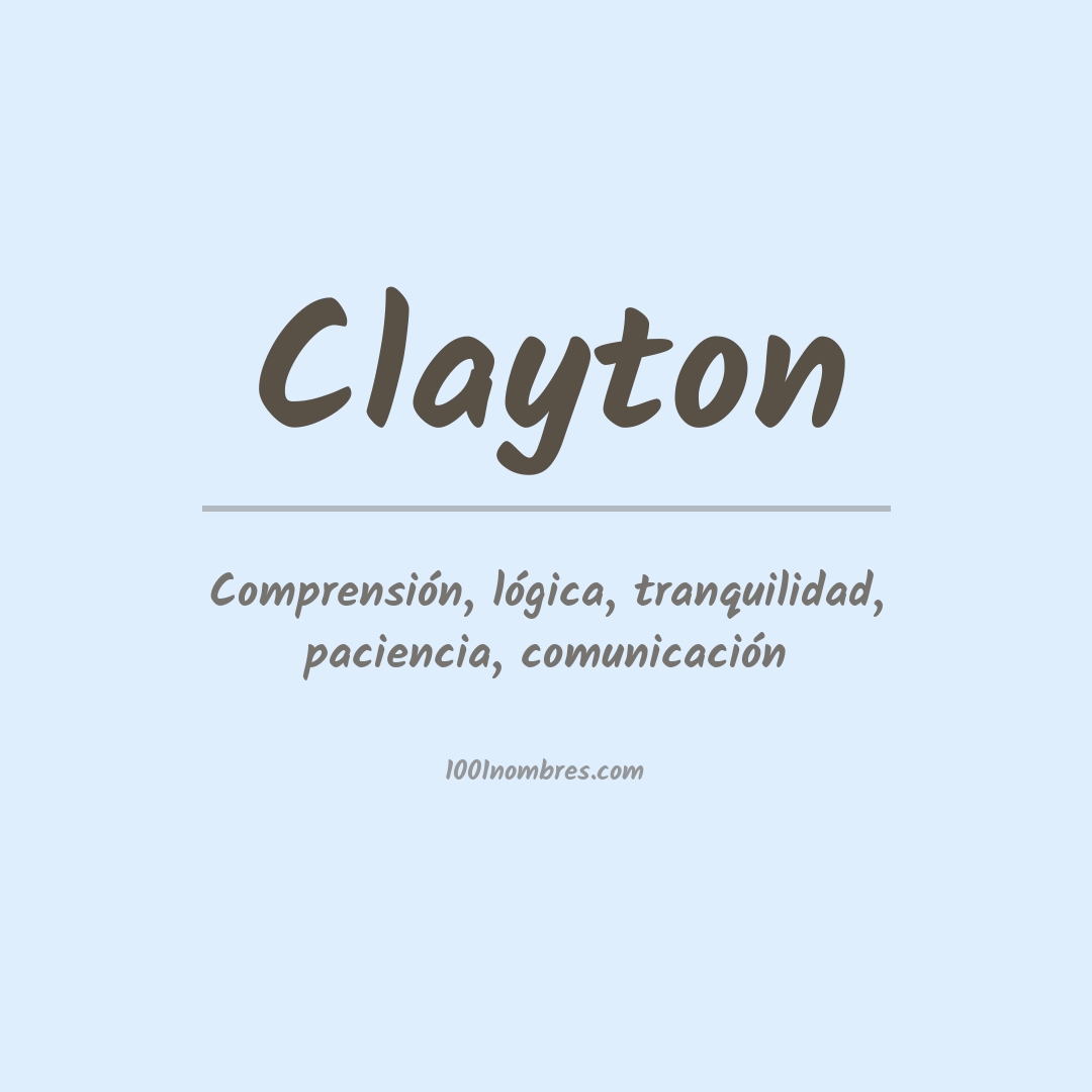 Significado del nombre Clayton