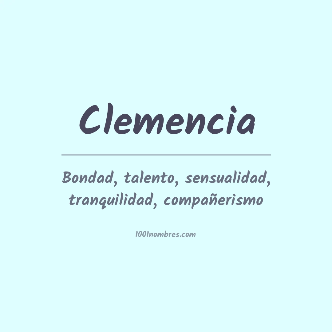 Significado del nombre Clemencia