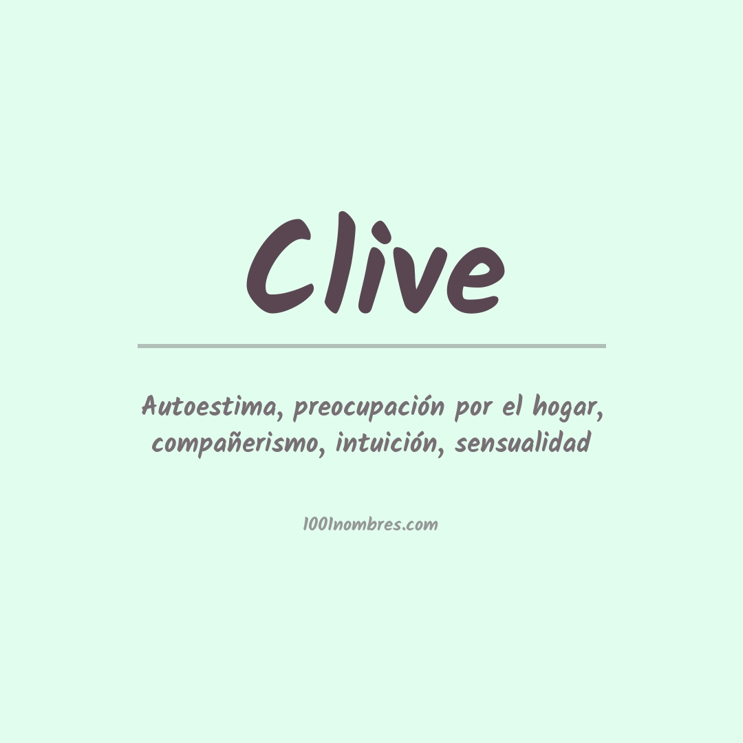 Significado del nombre Clive