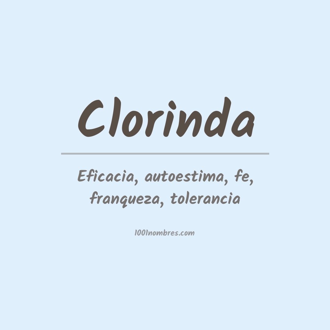 Significado del nombre Clorinda