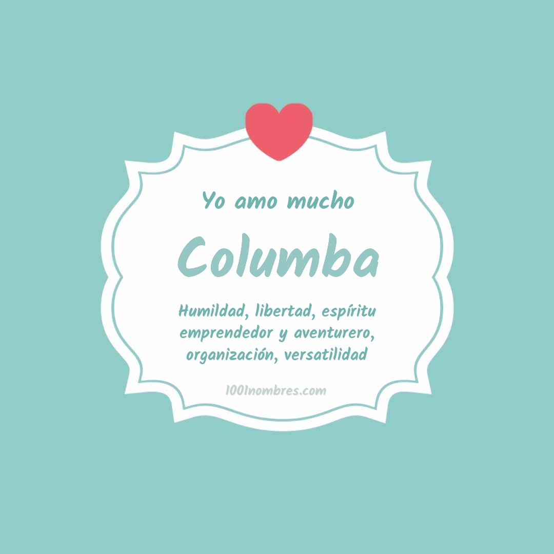 Yo amo mucho Columba Yo amo mucho Columba