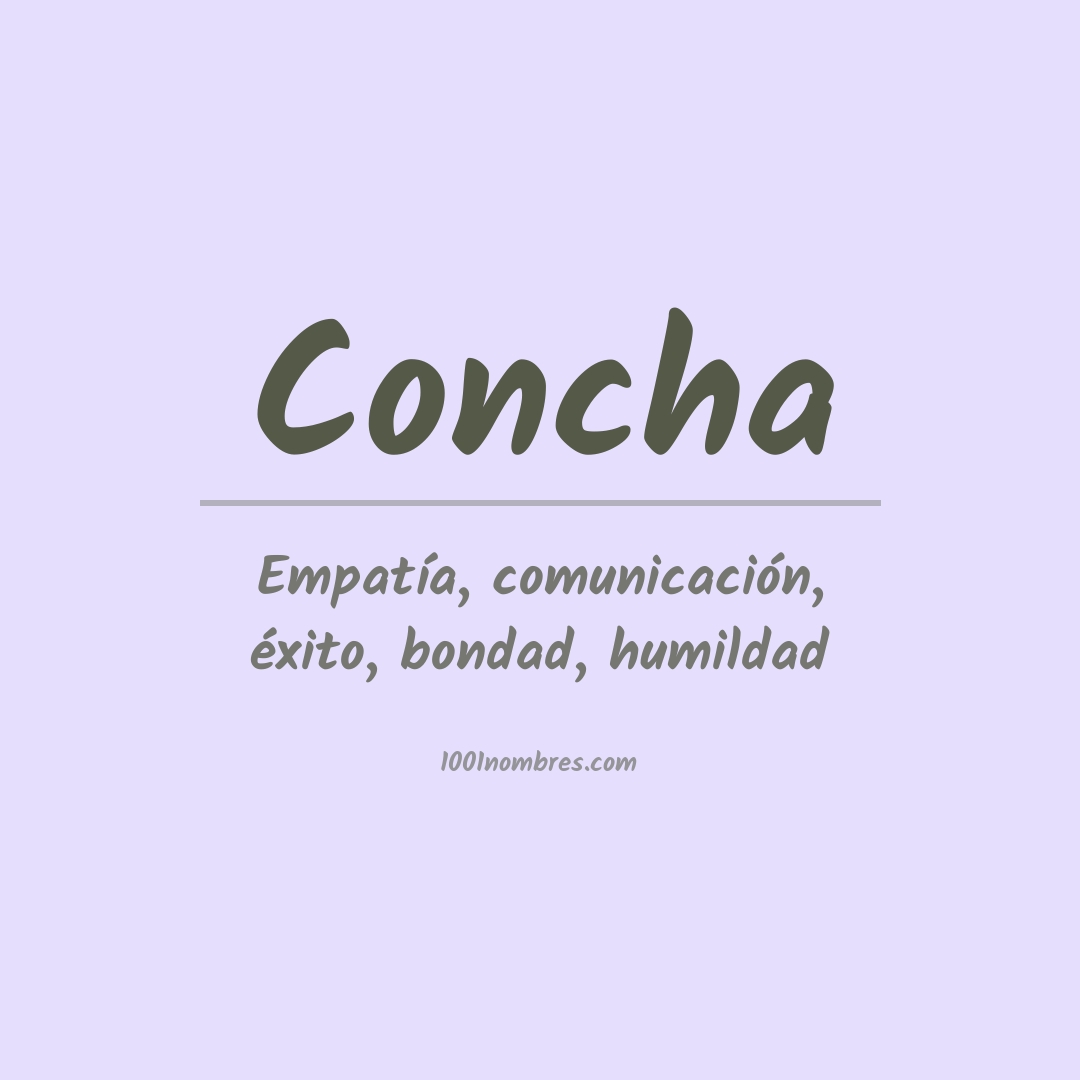 Significado del nombre Concha