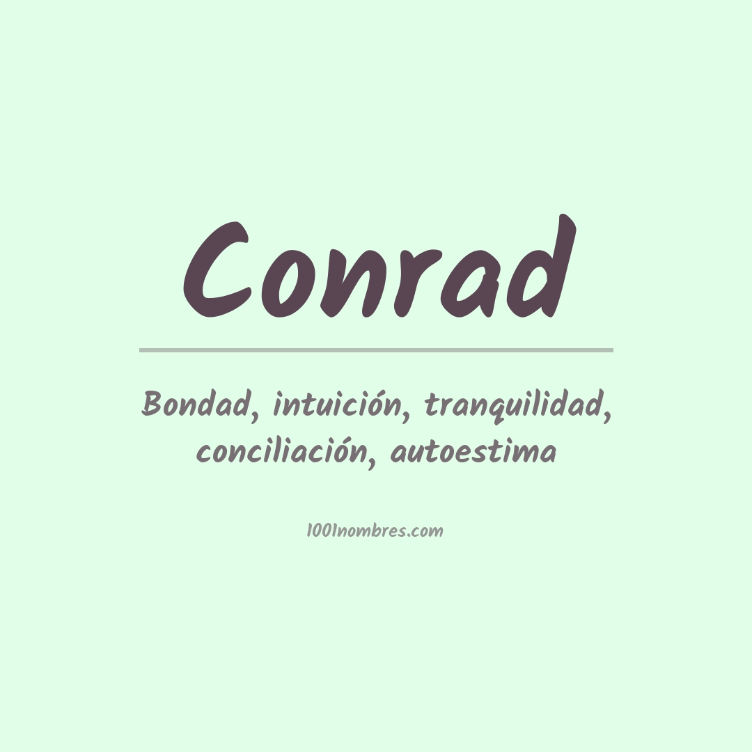 Significado del nombre Conrad