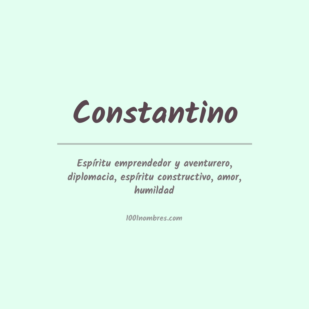 Significado del nombre Constantino