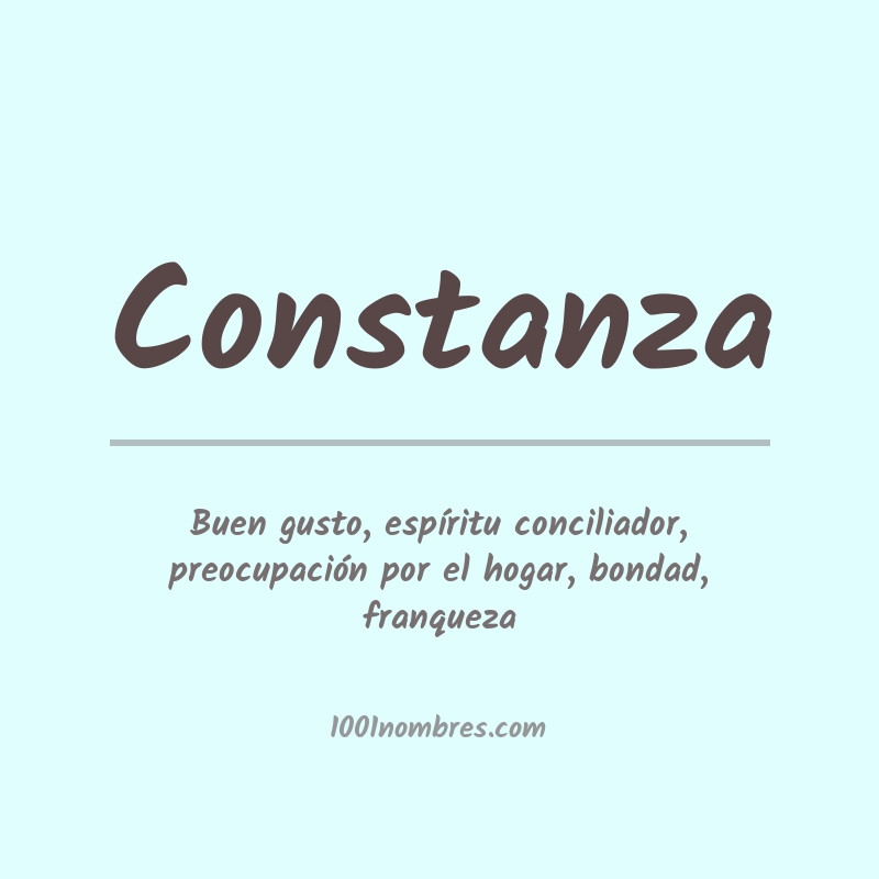 Significado del nombre Constanza Significado del nombre Constanza
