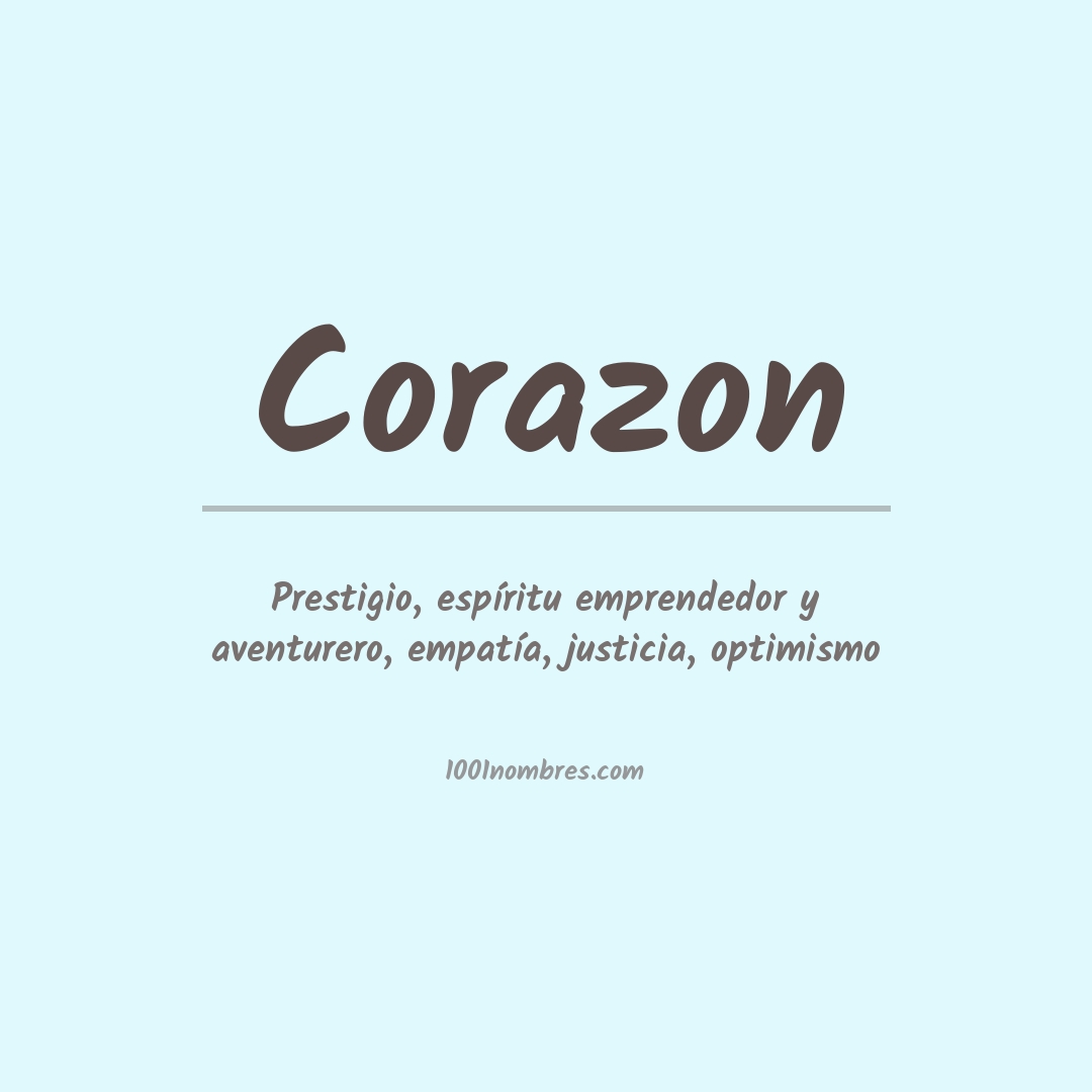 Significado del nombre Corazon