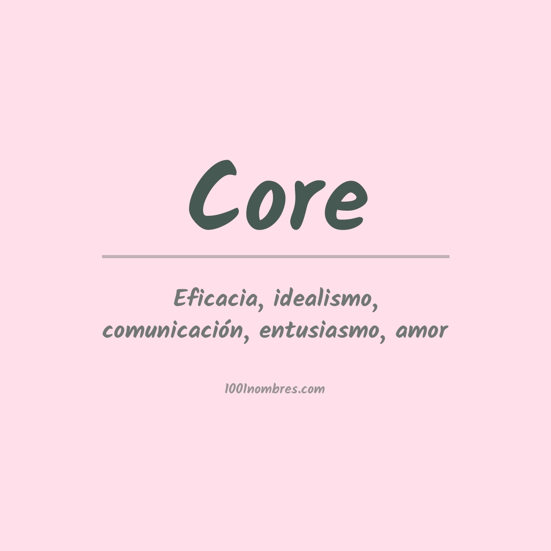 Significado del nombre Core