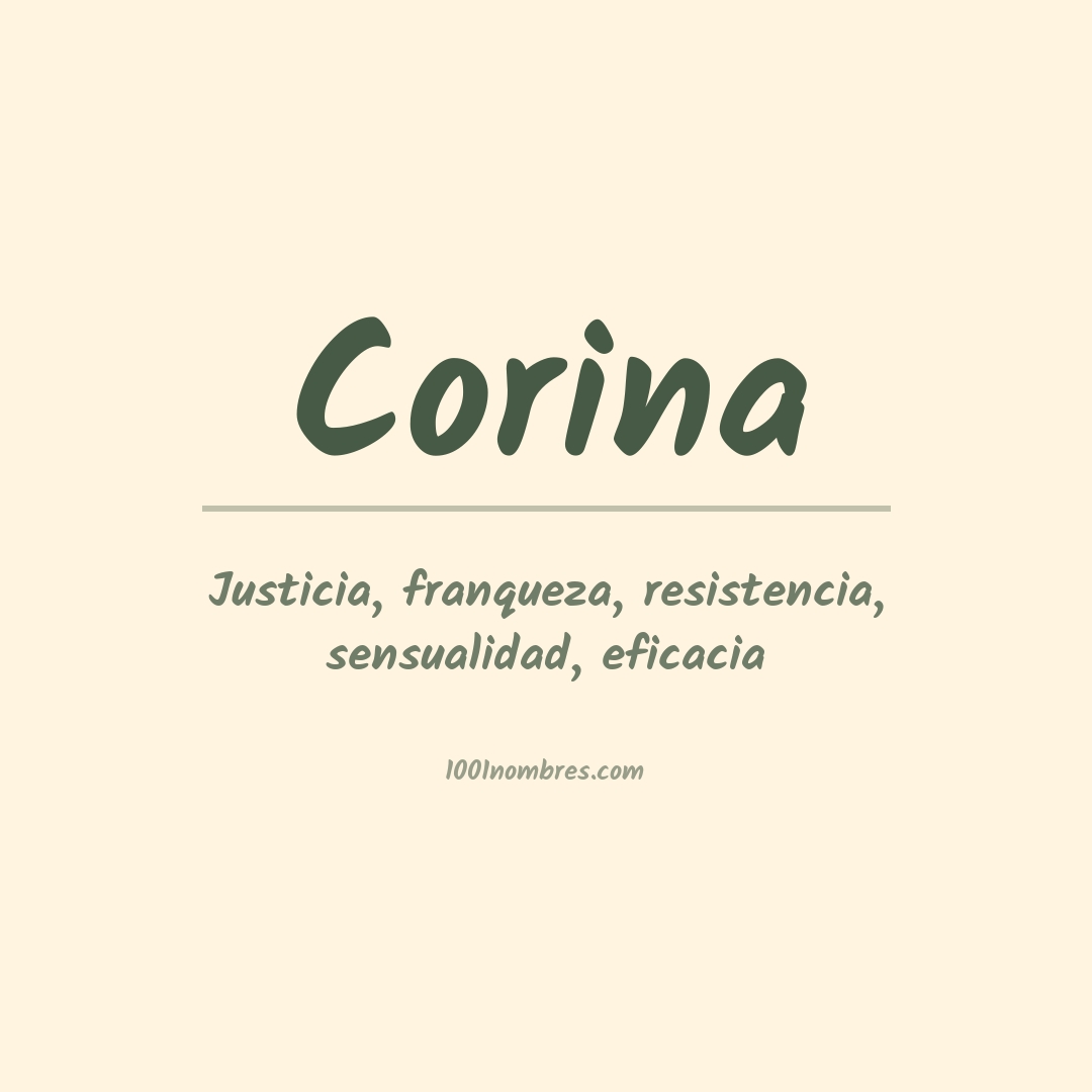 Significado del nombre Corina