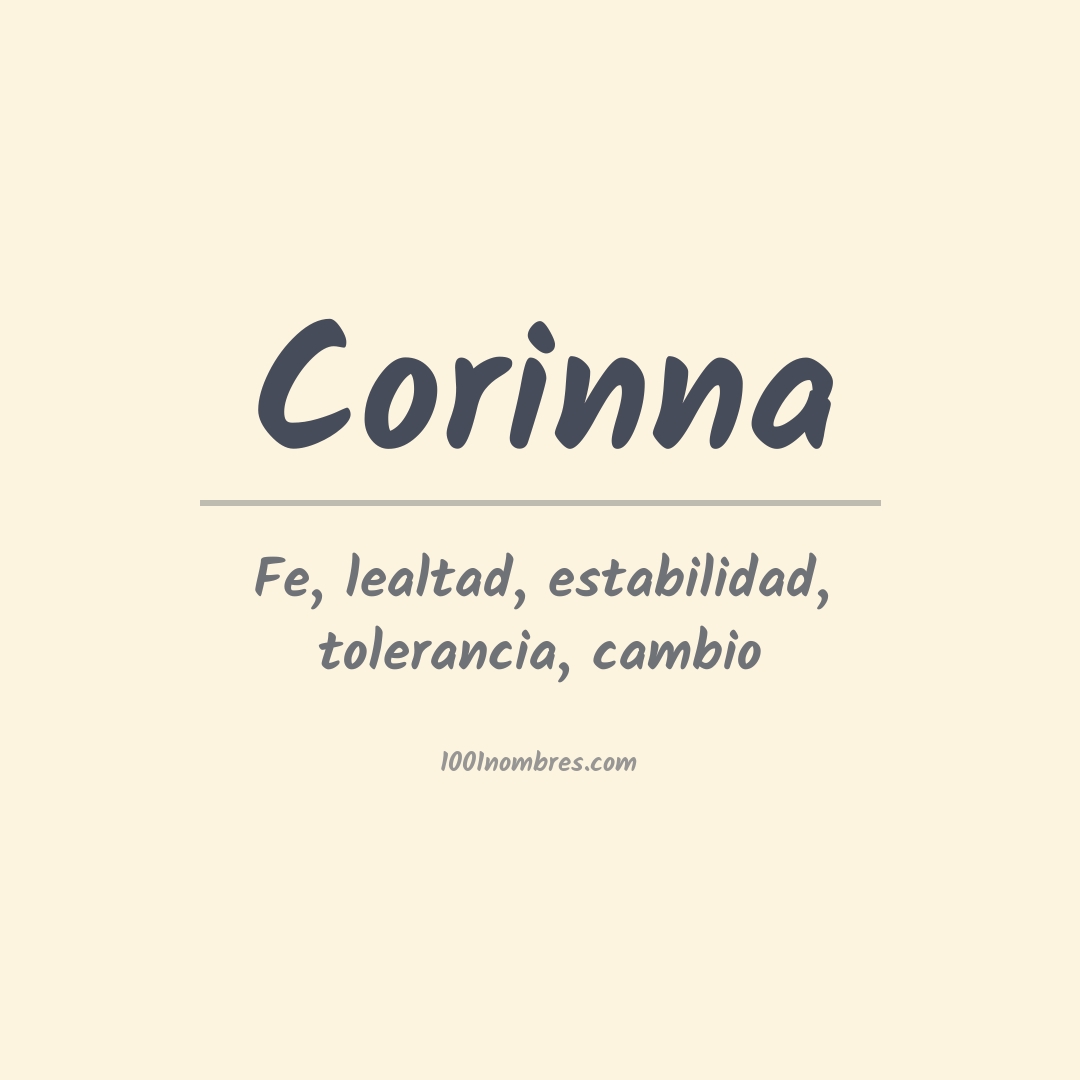Significado del nombre Corinna