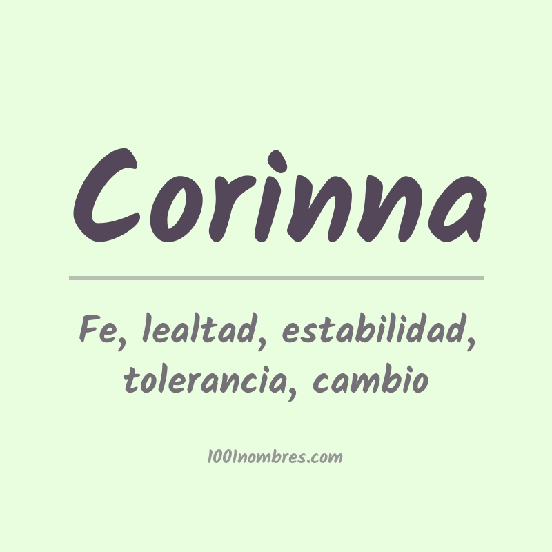 Significado del nombre Corinna