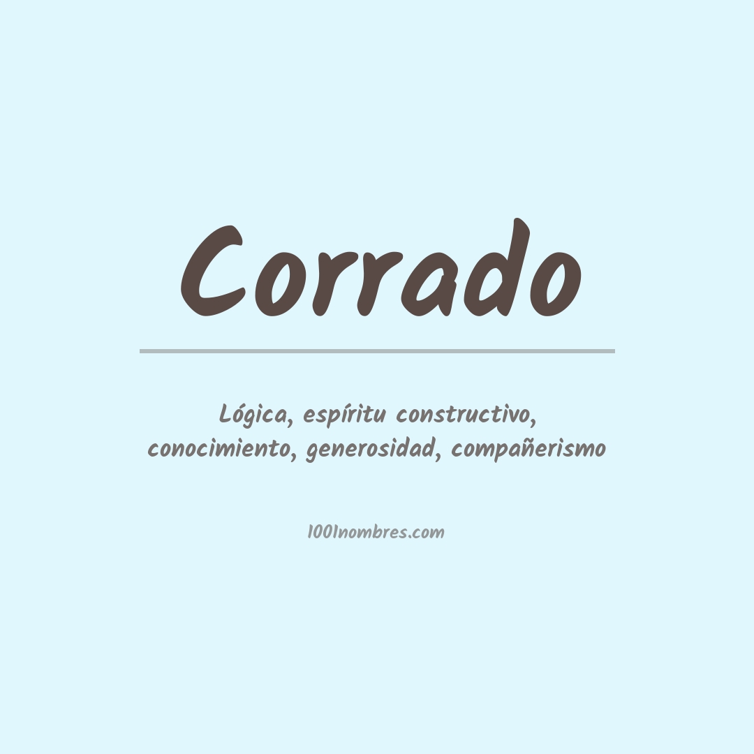 Significado del nombre Corrado