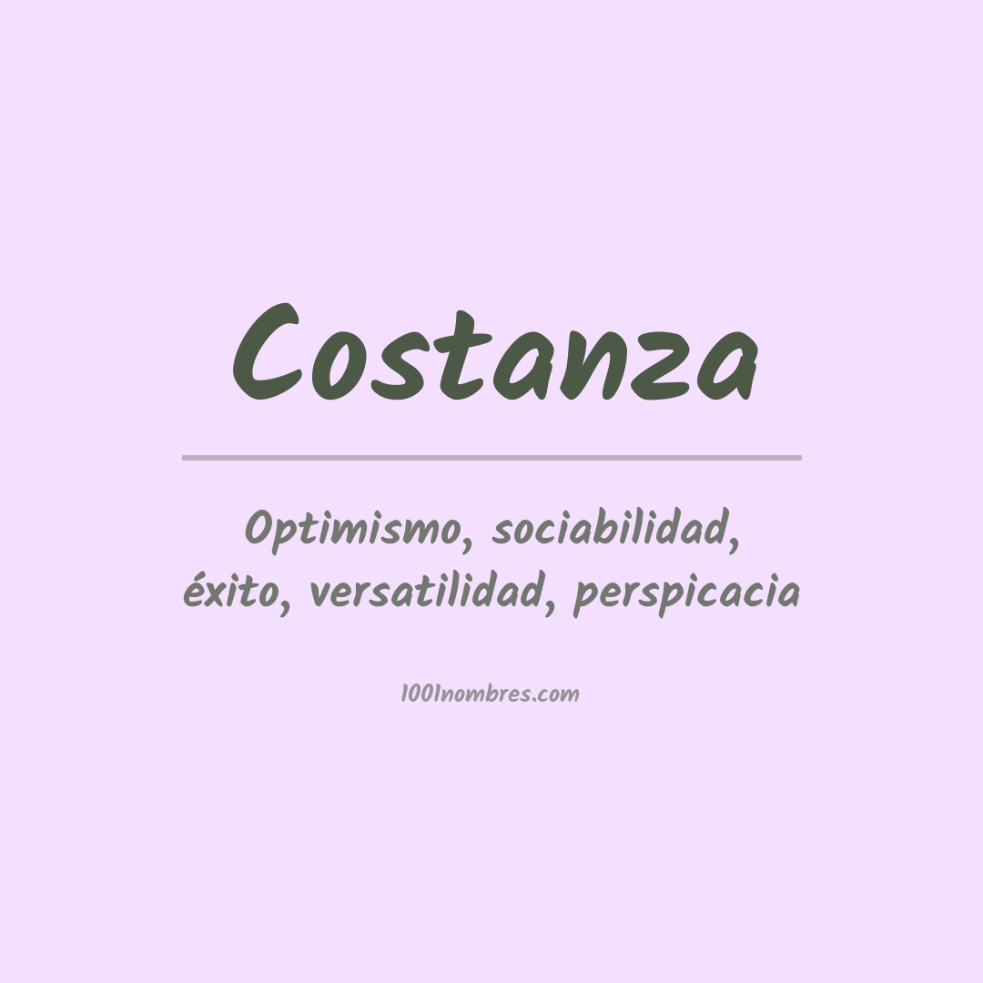 Significado del nombre Costanza