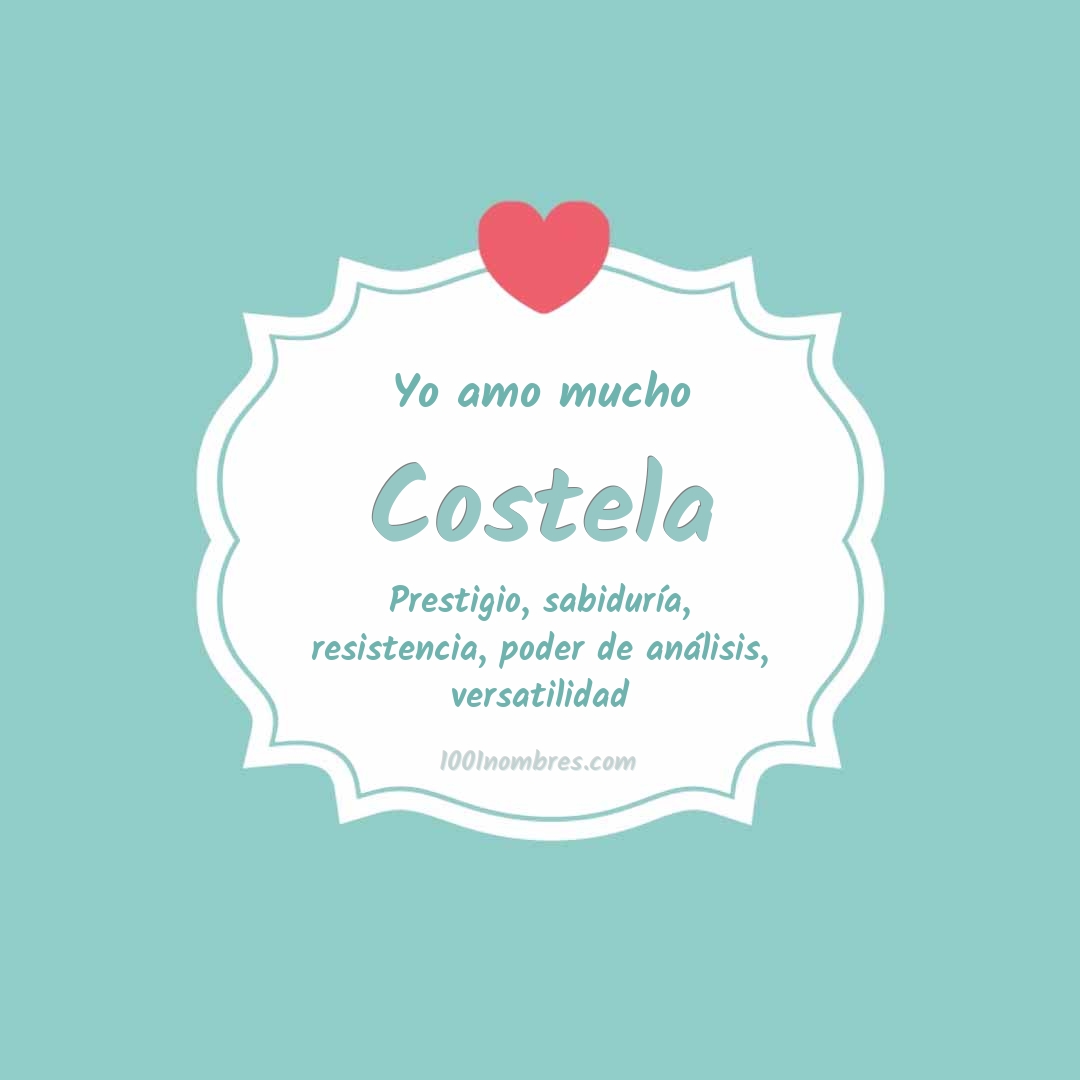 Yo amo mucho Costela