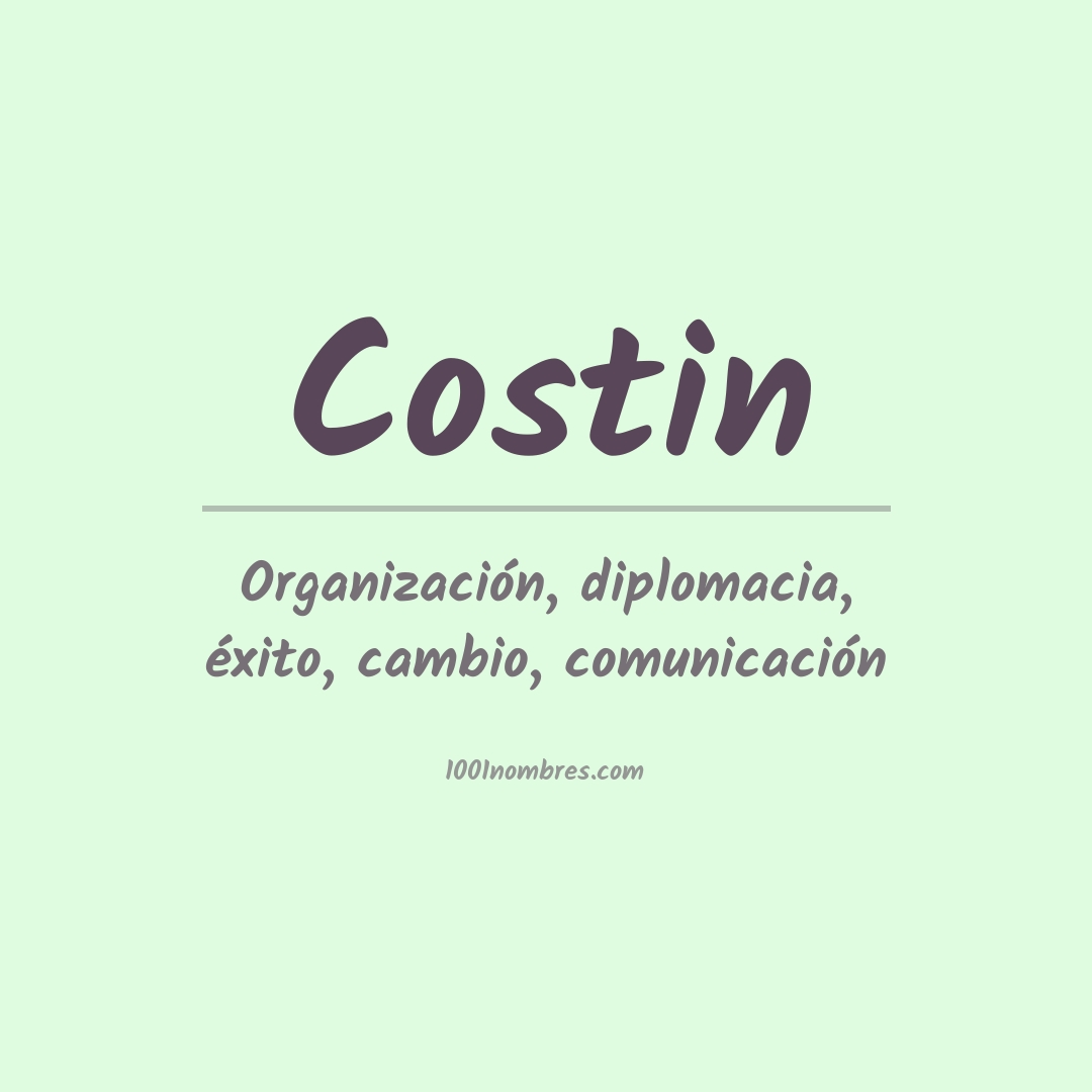 Significado del nombre Costin