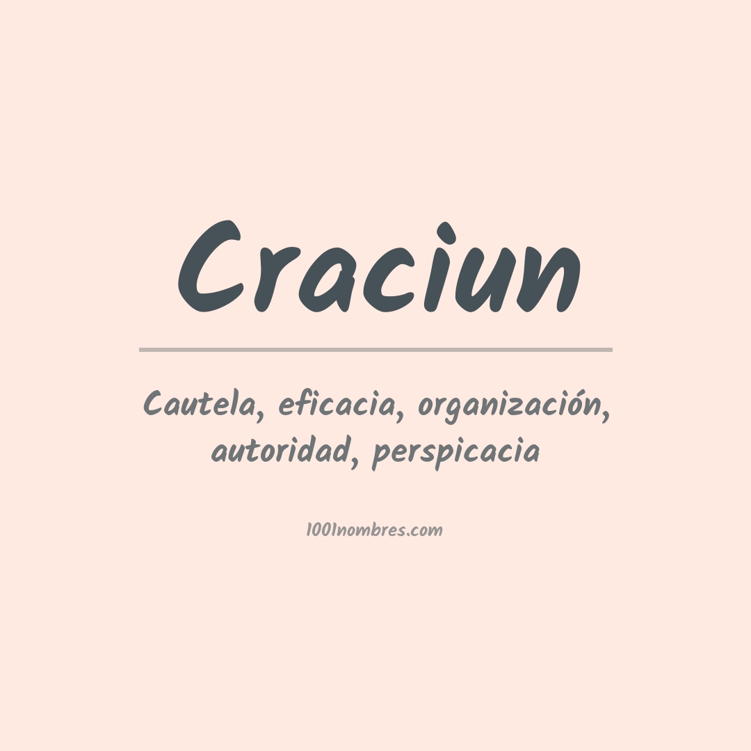 Significado del nombre Craciun