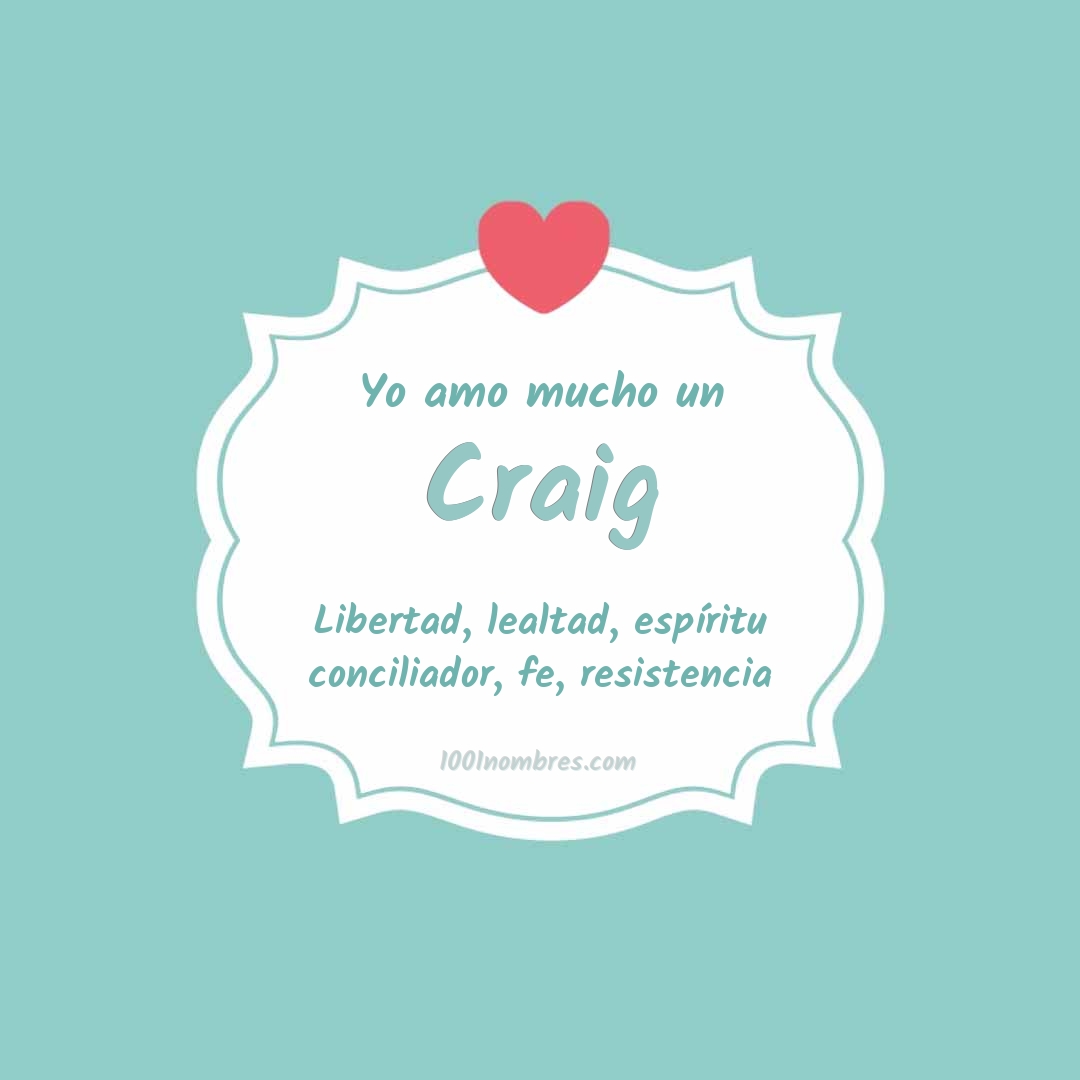 Yo amo mucho Craig Yo amo mucho Craig