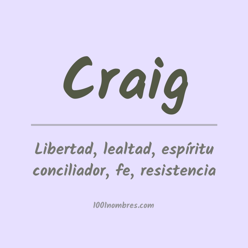Significado del nombre Craig Significado del nombre Craig