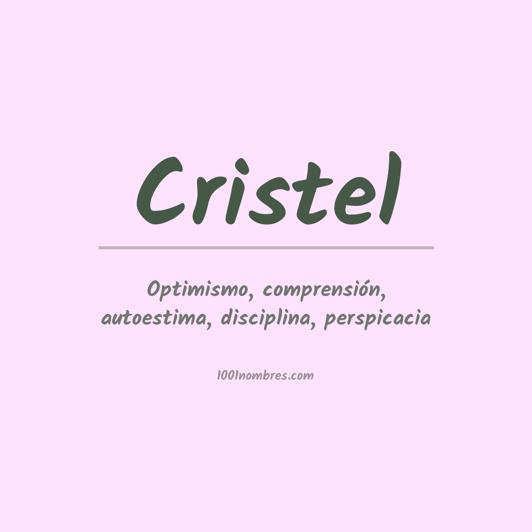 Significado del nombre Cristel