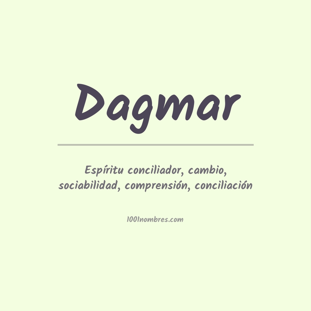 Significado del nombre Dagmar