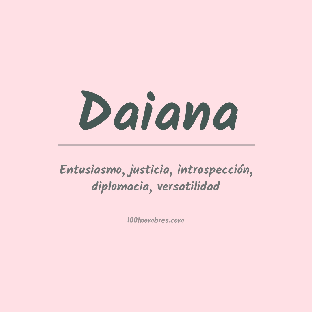 Significado del nombre Daiana