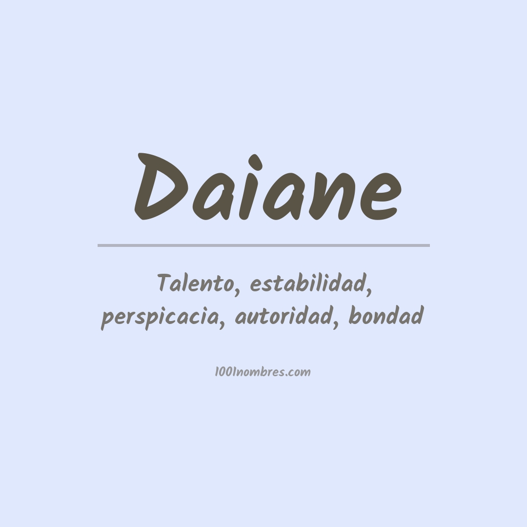 Significado del nombre Daiane