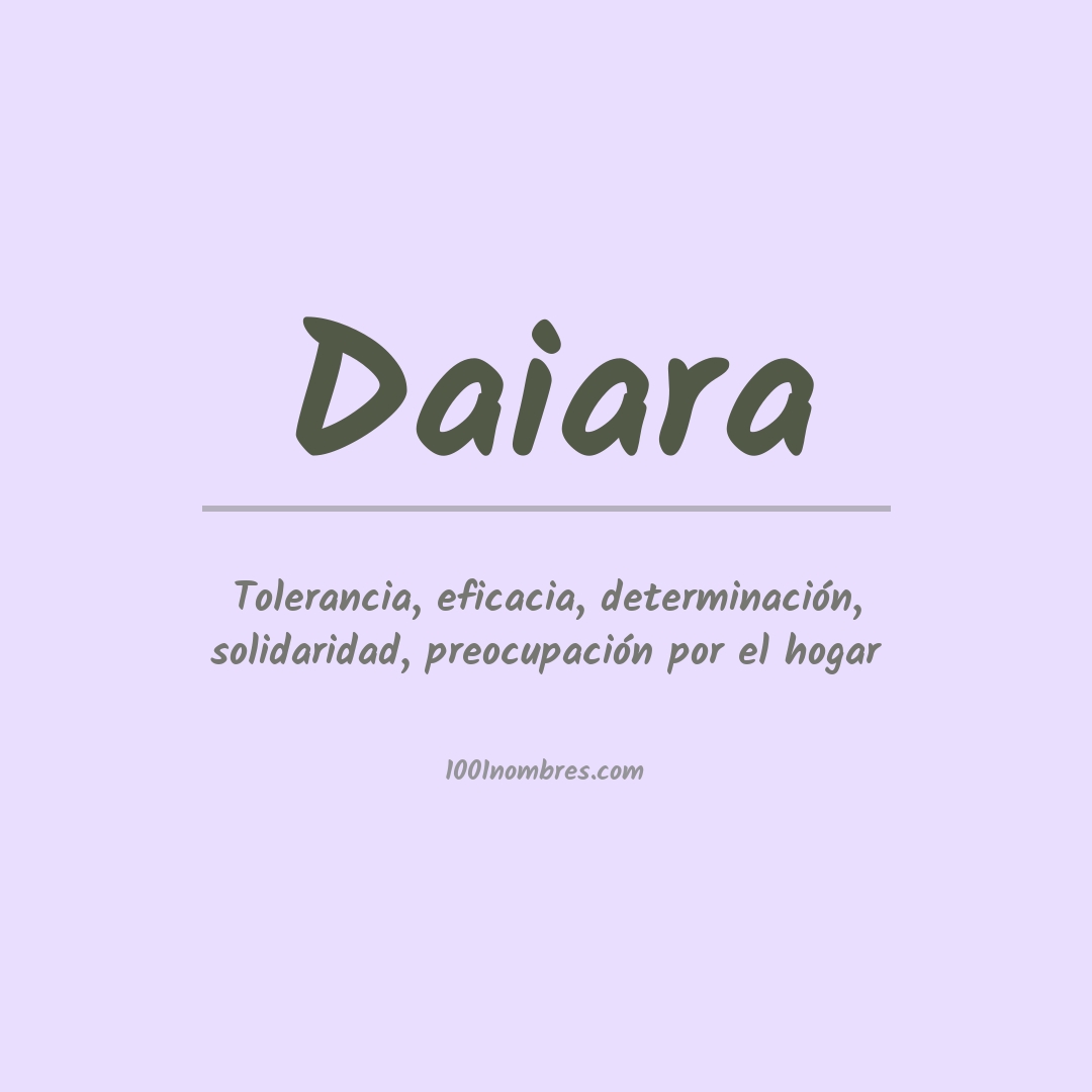 Significado del nombre Daiara